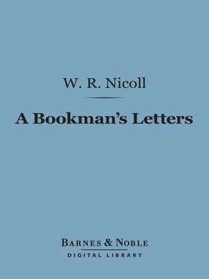 cover image of A Bookman's Letters (Barnes & Noble Digital Library)
